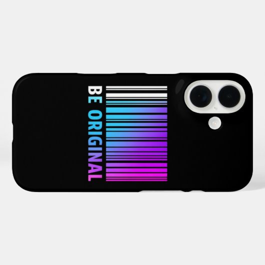 Iphone hoesje "Wees origineel" (Achterkant (horizontaal))