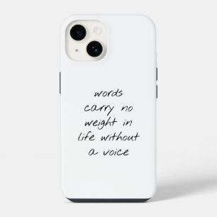 iPhone Hoesje Without A Voice iPhone 14 Hoesje