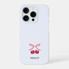 iPhone Hoesje | Zoete Kers Lint Mooie Phone Hoes iPhone 16 Pro Hoesje
