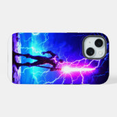 iPhone hoesjes 15 Thunder Effect Case (Achterkant horizontaal)