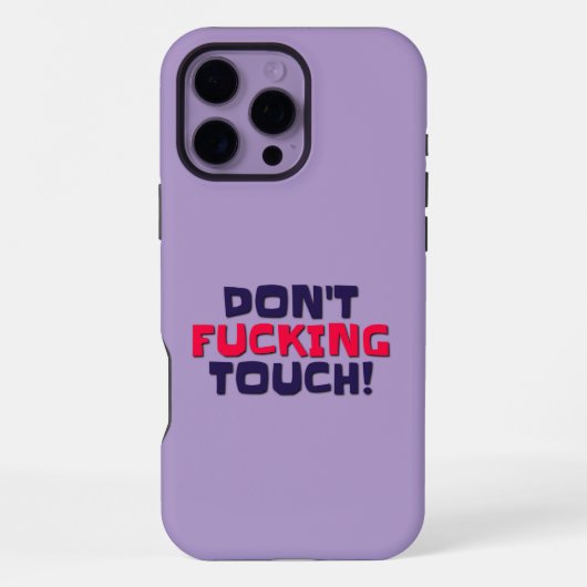 iPhone hoesjes niet aanraken! Hoesje (Achterkant)