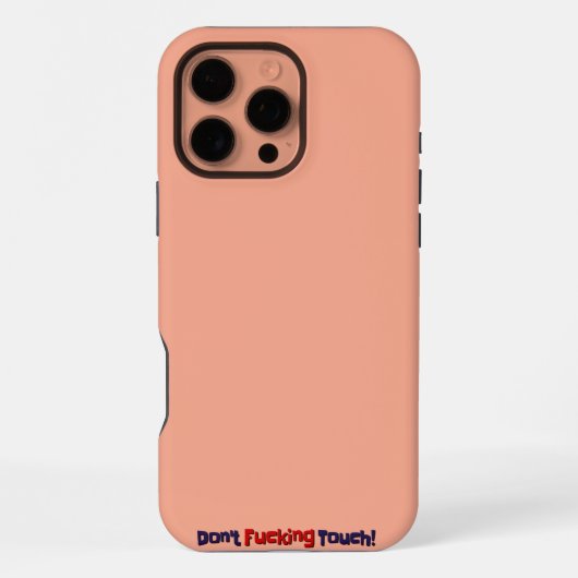 iPhone hoesjes niet aanraken! iPhone Hoesje (Achterkant)