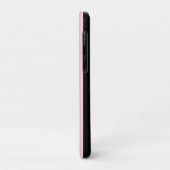 iPhone Hoesjes Roze & Wit Goud Zwart Streep (Achterkant/links)