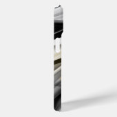 iPhone hoesjes Trend Abstract Art Zwart Wit Goud (Achterkant / Rechts)