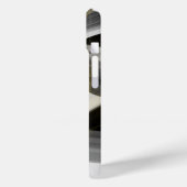 iPhone hoesjes Trend Abstract Art Zwart Wit Goud (Achterkant / Links)