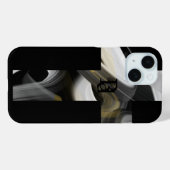 iPhone hoesjes Trend Abstract Art Zwart Wit Goud (Achterkant (horizontaal))