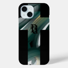 iPhone hoesjes Trend Abstract Art Zwart Wit Groen