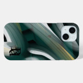 iPhone hoesjes Trend Abstract Art Zwart Wit Groen (Achterkant (horizontaal))