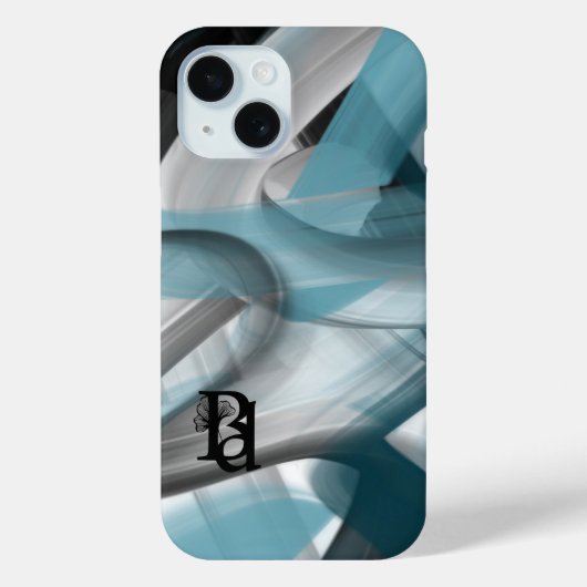 iPhone hoesjes Trend Abstract Blue Ocean (Achterkant)