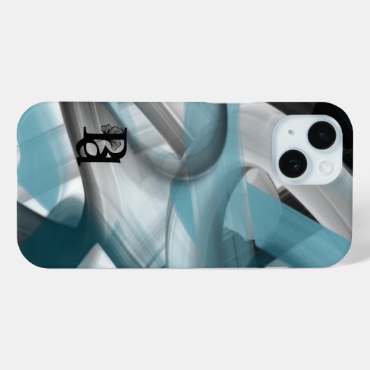 iPhone hoesjes Trend Abstract Blue Ocean (Achterkant (horizontaal))