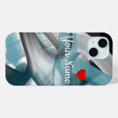 iPhone hoesjes Trend Abstract Blue Ocean (Achterkant (horizontaal))