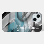 iPhone hoesjes Trend Abstract Blue Ocean (Achterkant (horizontaal))