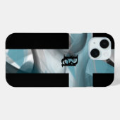 iPhone hoesjes Trend Abstract Blue Ocean (Achterkant (horizontaal))