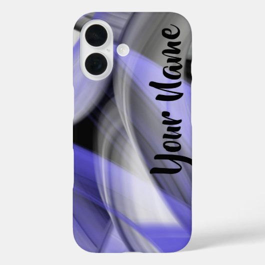 iPhone Hoesjes Trend Abstract Lila Paars (Achterkant)