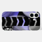 iPhone Hoesjes Trend Abstract Lila Paars (Achterkant (horizontaal))