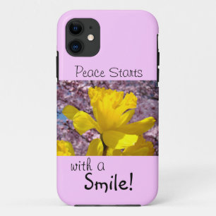 iPhone hoesjes Vrede begint met een glimlach Lente