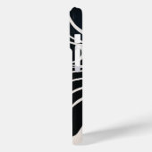 Iphone hoesjes zwart-wit golven (Achterkant / Links)