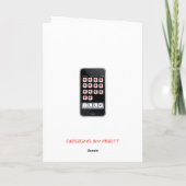 iPhone iLove appy Valentijnse kaart (Achterkant)