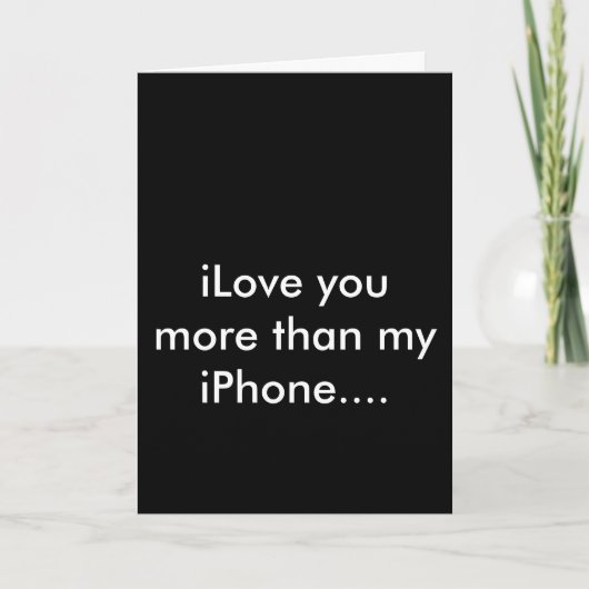 iPhone iLove appy Valentijnse kaart (Voorkant)