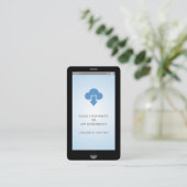 iPhone iOS Style App Screenshot Foto Visitekaartje (Staand voorkant)