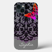 iPhone/iPad ANTIEK LACE CUSTOM NAAM Case-Mate iPhone Case (Achterkant)
