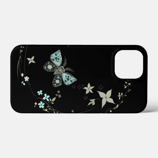 iPhone/iPad Black Velvet Moth Case-Mate iPhone Case (Achterkant (horizontaal))