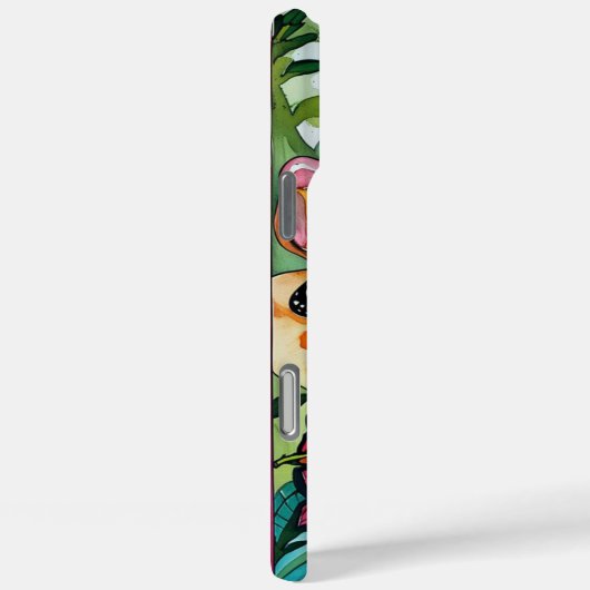 iPhone / iPad case bloemenhoesje waterverf (Achterkant / Rechts)