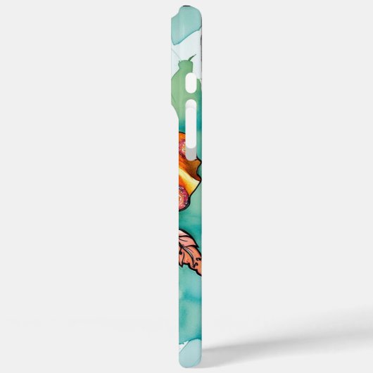 iPhone / iPad case bloemenhoesje waterverf (Achterkant / Links)