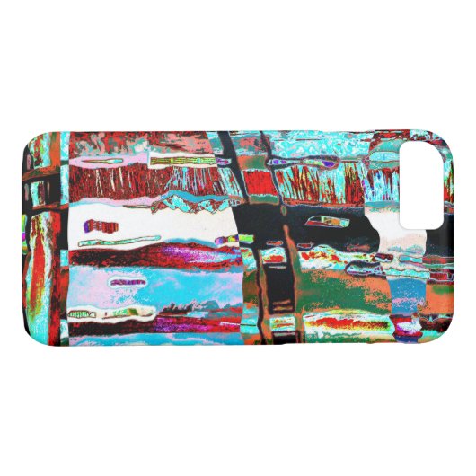 iPhone / iPad Case – Collapse Reflection Abstract (Achterkant (Horizontaal))