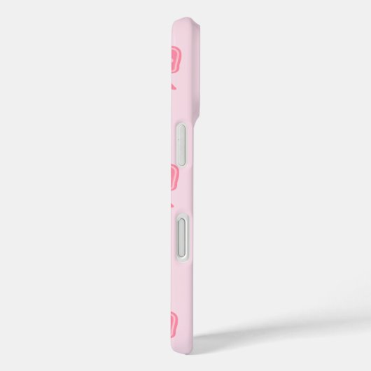 iPhone / iPad case Cute Pink Bows and Hearts Coque (Achterkant / Rechts)
