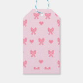 iPhone / iPad case Cute Pink Bows and Hearts Coque Cadeaulabel (Voorkant)