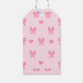 iPhone / iPad case Cute Pink Bows and Hearts Coque Cadeaulabel (Achterkant)