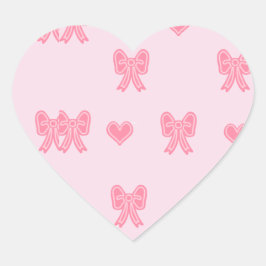 iPhone / iPad case Cute Pink Bows and Hearts Coque Hart Sticker