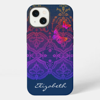 iPhone / iPad case DIY NAME ANTIQUE LACE IN GREY 13 Hoesje