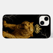 iPhone / iPad case  Furious Golden King Tiger with (Achterkant (horizontaal))