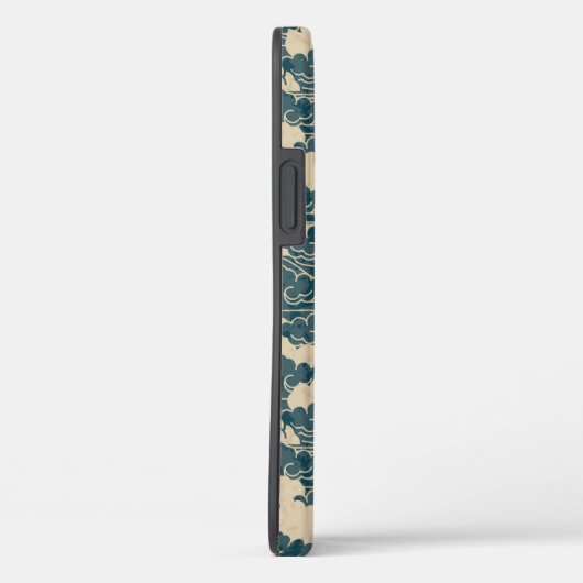 iPhone / iPad case JAPANESE CLOUDS DIY INITIAAL (Achterkant / Rechts)