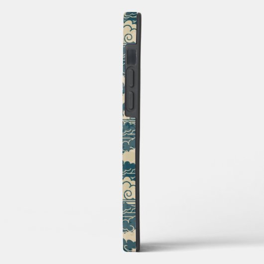 iPhone / iPad case JAPANESE CLOUDS DIY INITIAAL (Achterkant / Links)