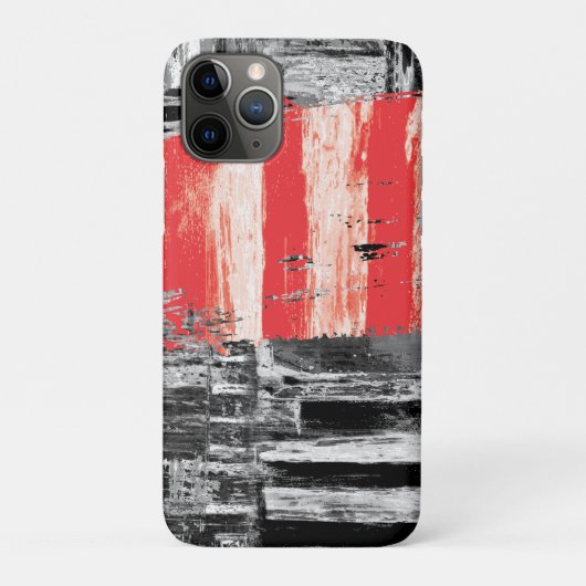 iPhone / iPad Case – Red Pulse Abstract Design (Achterkant)