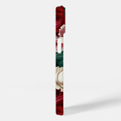 iPhone / iPad case red-white &pink roses (Achterkant / Rechts)