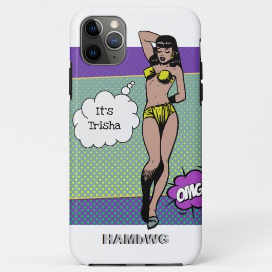 iPhone/iPad-case Rockabilly Babe HAMbWG Case-Mate iPhone Case (Achterkant)
