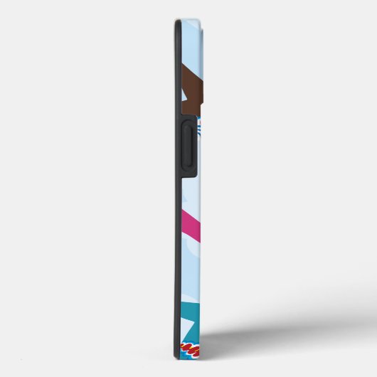 iPhone / iPad case SCANDINAVIAN DALA HORSE PATTERN (Achterkant / Rechts)