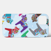 iPhone / iPad case SCANDINAVIAN DALA HORSE PATTERN (Achterkant (horizontaal))