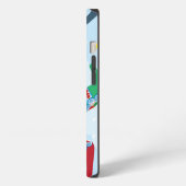 iPhone / iPad case SCANDINAVIAN DALA HORSE PATTERN Hoesje (Linkerkant)