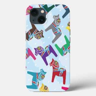 iPhone / iPad case Scandinavian Data horse design 13 Hoesje