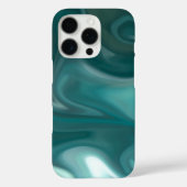 iPhone / iPad case Teal Marble Abstract (Achterkant)