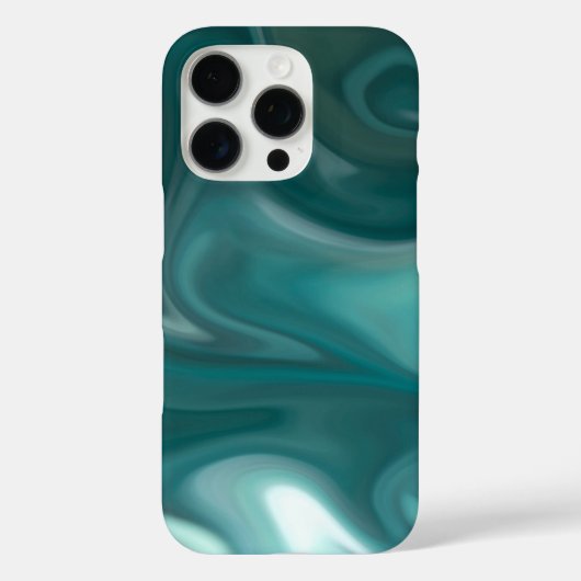 iPhone / iPad case Teal Marble Abstract (Achterkant)