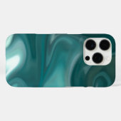 iPhone / iPad case Teal Marble Abstract (Achterkant (horizontaal))