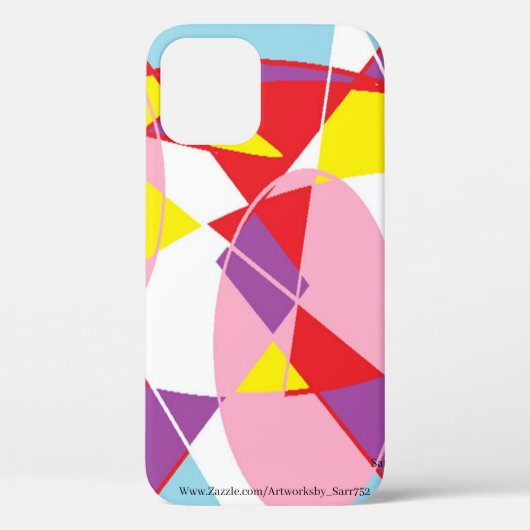 iPhone / iPad case : VOLLEDIG KLEUR ABSTRACT (Achterkant)