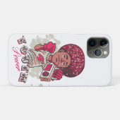 iPhone / iPad Case – YOUTH Power Afro & Boombox (Achterkant (horizontaal))