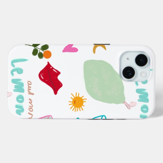 iPhone / iPad case zomer vibes (Achterkant (horizontaal))